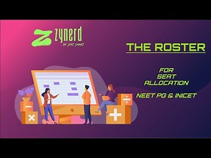 The Roster Info Series - PART 1-What is a Roster, Why Roster, How is it Prepared-NEET PG /INICET PG