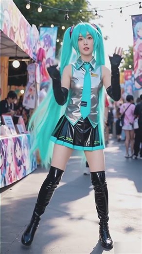Азиатская косплей‑девушка танцует для камеры | Asian Cosplay Girl Dancing for the Camera