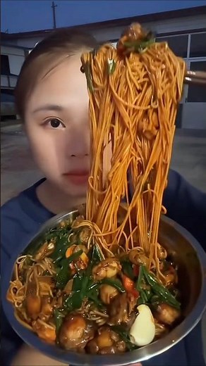 Extreme SPICY NOODLES ASMR #EatingSounds #Mukbang #eatingfood