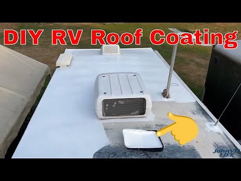Tropicool roof coating HOW TO DIY RV Roof Coating Sealing