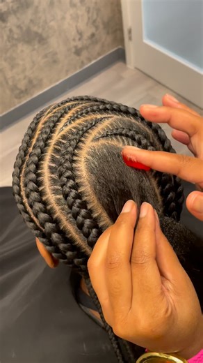 💫BRAIDER 💫 | 7 stitch braids with curly buns 🔥✨🔥 Product used @breeznbraidz 😍 December books open ————————————————————— #atlantabraids #braidsatlanta... | Instagram