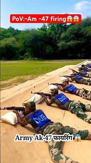 Real Army Firing POV 🔥 | AK-47 Live Training 😱 | Soldier Ground Reality 🇮🇳| #armyshorts #indianarmy