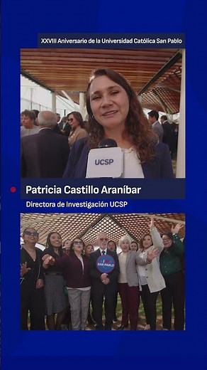 XXVIII Aniversario UCSP - Patricia Castillo - Directora de Investigación