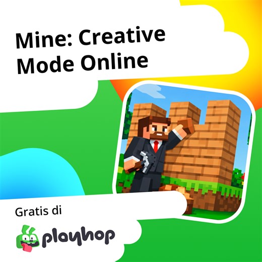 Mine: Creative Mode Online: Main Gratis Online di Playhop