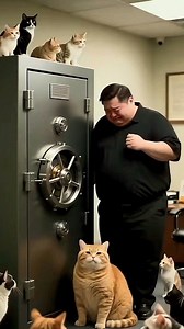 Cats vs Cruel Man: Grandma’s Justice Served! 🐱 A heartless man trapped a chubby orange cat and his friends in a cage and threw them into the sea 🐾. Luckily, a heroic Grandma rescued them, chasing the cruel man away with her stick. But the cruel man returned with a vengeance, destroying Grandma's house while she slept. The chubby orange cat and his squad of brave felines wouldn't let that stand! They launched a surprise attack on the cruel man's office, forcing him to surrender all his wealth �