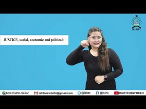 Preamble to the Constitution of India - Indian Sign Language
