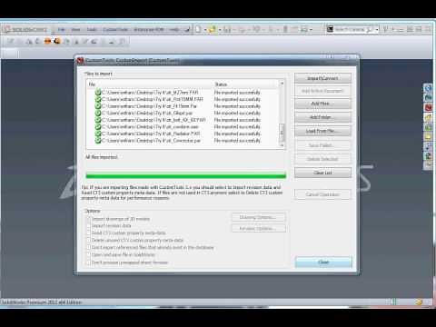 Converting SolidEdge files to SolidWorks with CustomTools