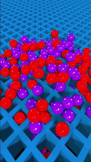 Satisfying Sphere Collapse Through Grid #physics #simulation