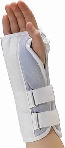 OTC Kidsline Wrist Splint Soft Foam Adjustable Support, White (Left Hand), Infant