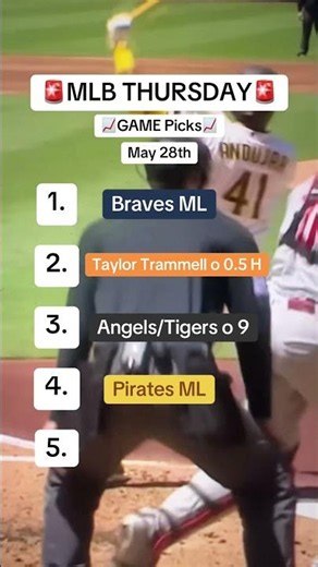 MLB THURSDAY Game Picks // MLB Game Picks // PART 3 // Thursday May 28th