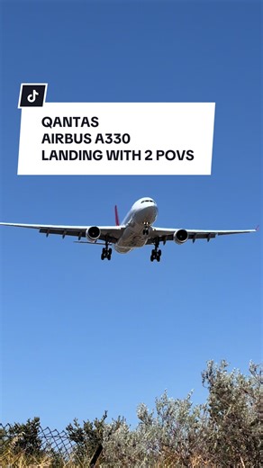Qantas Airbus A330-200 Landing in Perth