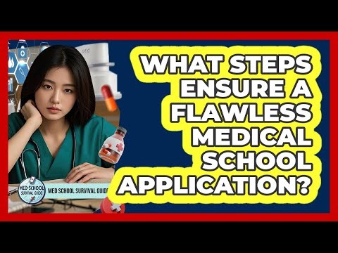 What Steps Ensure A Flawless Medical School Application?