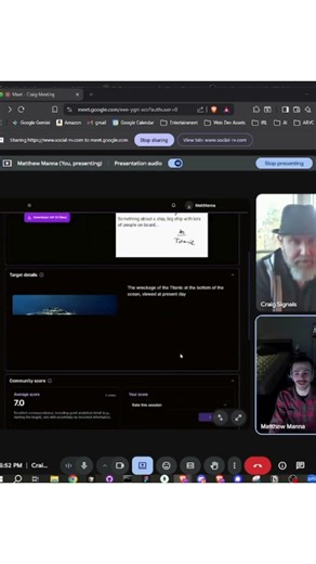 Remote Viewer Craig Signals has a PERFECT Targ 7 Session