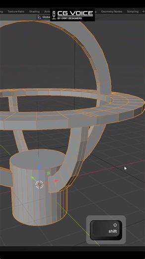 P10 _ Armillary Sphere Prop _ Blender Modeling #3dmodelingtutorial #blendertutorial #shorts
