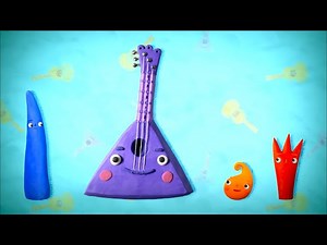Plucked string instruments - Claymotions - Cartoons for toddlers - Videos For Kids