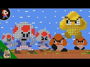 GIANT Robo-Toad Vs GIANT Robo-Goomba TOTAL WAR (Mario Cartoon Animation)