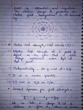 class 12 physic chapter 1 importent notes short video