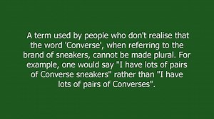 Converses meaning and pronunciation