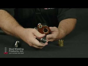 ARC STUD GUN SETUP FOR THREADED WELD STUDS