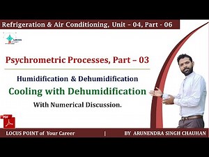 Psychometric Processes | Part-03 | Humidification & Dehumidification | Cooling with Dehumidification