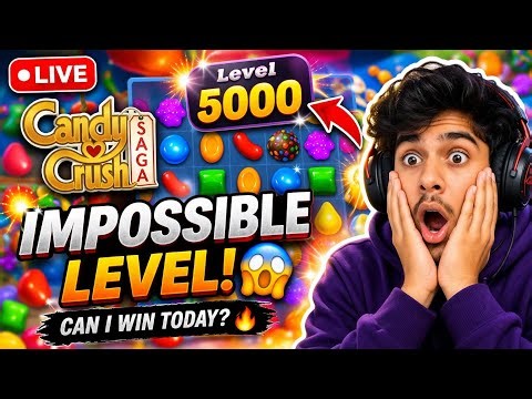 😱 Impossible 5000 Level 😳 | Can I Win Today? | Candy Crush Live