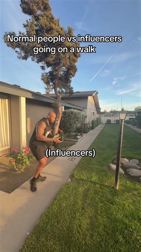 Normal people vs influencers going on a walk