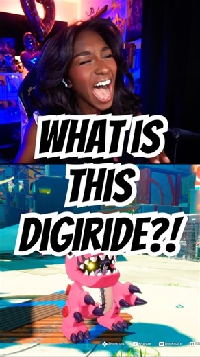 My reaction to Digiride ExTyrannomon in Digimon Story: Time Stranger #digimon #gaming