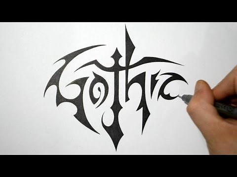 How to Write Gothic in a Cool Tribal Style