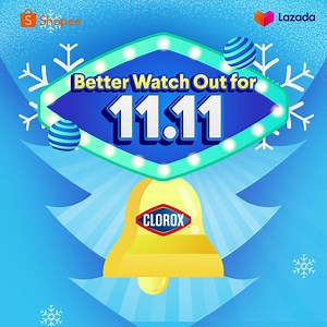 Jingle all the way to a sparkling clean Christmas with Clorox! 🔔🎶 We're giving you the gift of savings, free shipping vouchers, and freebies this 11.11. Set a reminder and add online shopping to your holiday to-do list now! Shop for Clorox here: 🛒 Lazada Flagship Store: https://bit.ly/3xx5nw0 🛒 Official Shopee Store: https://bit.ly/3payjGs #CloroxPhilippines #LazadaPH1111 #ShopeeMegaPamaskoSale | Clorox Philippines