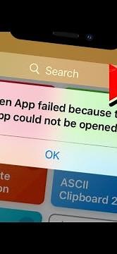 Open App failed because the App could not be opened iPhone iPad iOS 14 Fixed
