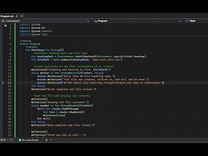 file handling in visual basic