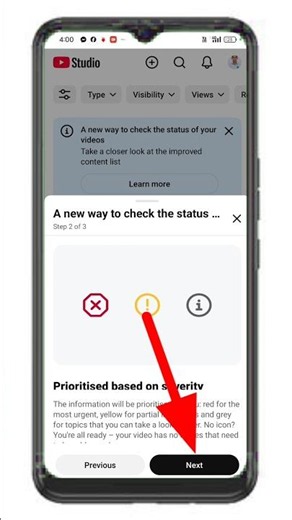 A new way to check the status of your video | yt studio update | youtube update #shorts #yt