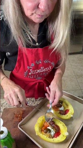 Spaghetti Squash with Goat Cheese | Easy Healthy Dinner Recipe