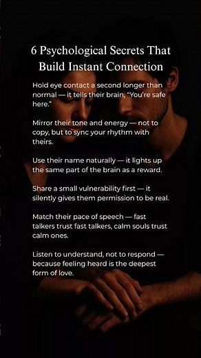 6 Psychological Secrets That Build Instant Connection