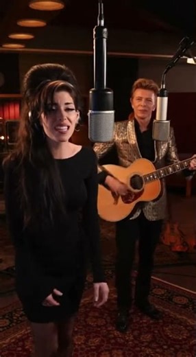 Amy Winehouse Singing In A Recording Studio With David Bowie #davidbowie