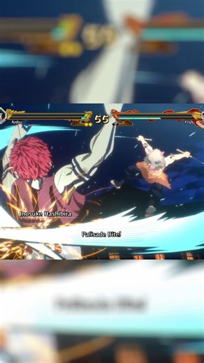 THE 1HP COMEBACK WITH INOSUKE #shorts #demonslayer #kimetsunoyaiba