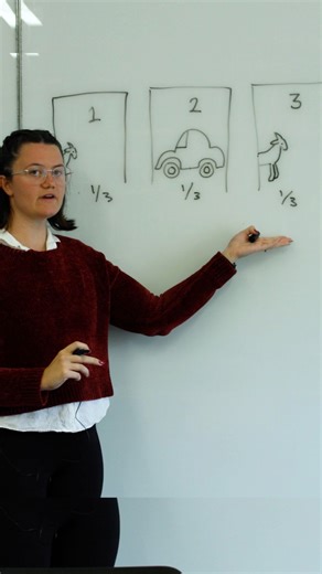 669K views · 5.5K reactions | Probability can be counterintuitive. Or, to put it another way, plain baffling. But there's always an explanation. Becky Crossley picks her favourite example. And tries to draw a goat. Watch the full video (with extra maths) on the Oxford Mathematics YouTube Channel. PS: to be clear, Monty always picks a goat. This is implicit (maybe not enough) and then Becky makes it explicit. #maths #STEM #probability #puzzle | Oxford Mathematics | Facebook