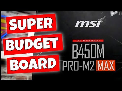 MSI B450M PRO M.2 MAX MATX Budget AMD AM4 Builders Choice