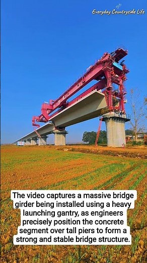 Massive Bridge Girder Installation Using Heavy Launching Machinery