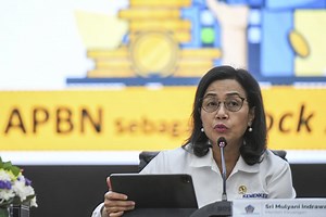 Sri Mulyani Pangkas Dana Transfer ke Daerah Rp 50 T, Otsus hingga Dana Desa Kena - Makro Katadata.co.id