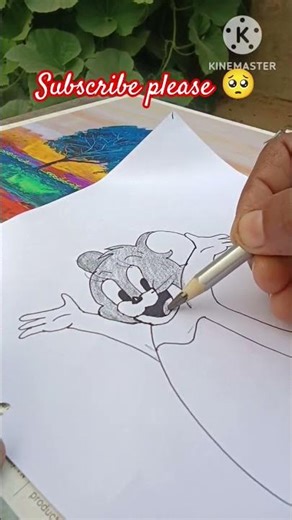 Mickey mouse drawing easy/drawing for kids #short