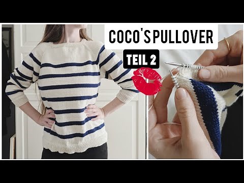 Raglan Pullover stricken - einfache Anleitung für Anfänger