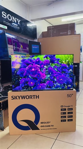 Skyworth 50”Qled 4k Google tv .Netflix,YouTube,Google assistant,4k ULTRA HD Tv .HDMI,WIFi & USB #skyworth #Googletv #qled