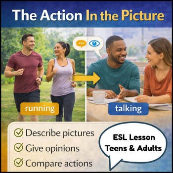 ESL Describing Pictures & Comparing Images Lesson | Visual Prompts