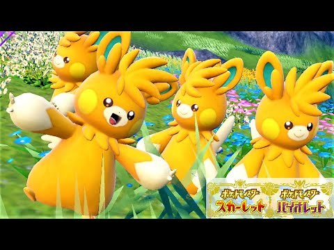 【可愛い】パーモット６匹に囲まれて癒されピクニック【ポケモンSV】
