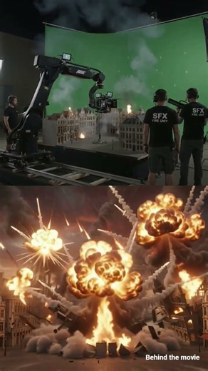 Behind the scene of meteor fall in movies