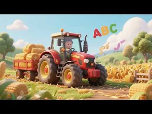 ABC Tractor Harvest Song | Alphabet Learning for Kids & Nursery Rhymes