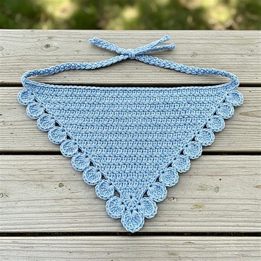 Scalloped Crochet Headband, Easy Crochet Scarf Bandana, Vintage Crochet Bandana, Beginner Crochet Bandana, Diy Crochet Bandana, PDF - Etsy
