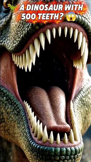 🦖 The Dinosaur With 500 Teeth! | Amazing Dinosaur Facts #shorts #facts