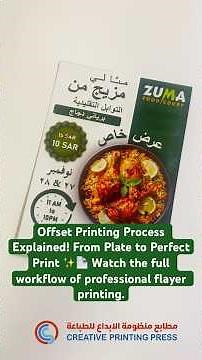 Offset Printing Process Explained! From Plate to Perfect Print ✨📄